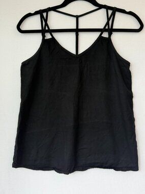 RVCA Black Spaghetti Strap Tank Top XS Minimalist Basic Surf Skatewear
